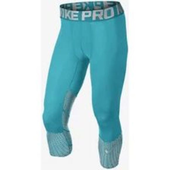 NEW Mens S NIKE Hypercool Max Three-Quarter Compression Pants 747427-418 Blue - Picture 4 of 5